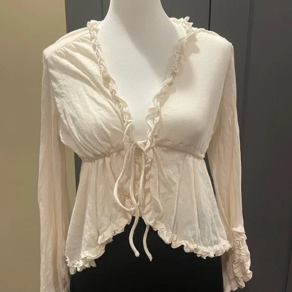 Urban Outfitters Ruffle Harmony Blouse - Picture 2 of 6